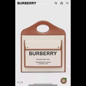 Authentic Burberry pocket bag